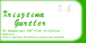 krisztina gurtler business card